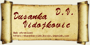 Dušanka Vidojković vizit kartica